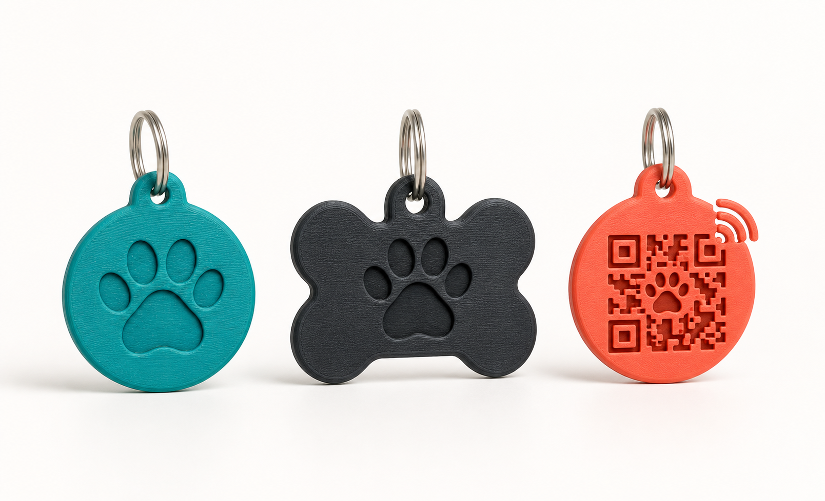 Simple NFC pet tag mockup